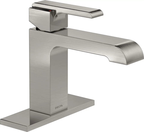 One Handle Chrome Bathroom Faucet For Single Hole Or 3 Hole Install With Deck Plate Included No Fuss Setup Easy Mount Durable Chrome Finish