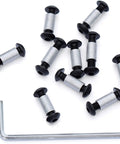 10 Pack Handle Screws, Rivets, Bolts, And Fasteners With Hex Key For DIY Knife Making And Fixed Blade Repairs