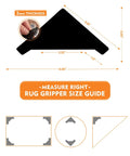 16 Pack Anti Slip Rug Pads Dual Sided Washable And Reusable Non Slip Carpet Corner Holders Size Guide