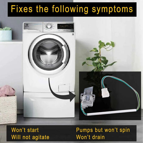 Washer Door Lid Switch Replacement 3949238 For Whirlpool And Kenmore Washers Exact Fit Easy Install Fixes Draining Problems Not Starting