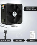 3D Printer Filament Dryer Box With Fan, Adjustable Temperature And Humidity Control, includes plug, tube, manual