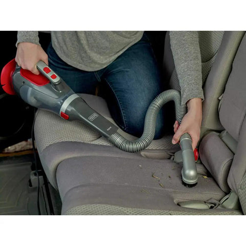 Dustbuster 12V Car Handheld Vacuum With Extra Long Nozzle And Crevice Tool Flexible Hose Sucks Up Crumbs From Between Seats