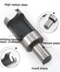 Dead Nuts Accurate Carbon Steel Wood Plug Cutter Drill Bit Set with high carbon steel and titanium plating for durability.