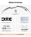 Ultra Light 50A MPPT Solar Charge Controller For 12V, 24V, And 48V Lithium Systems package contents including SolexBrick S1