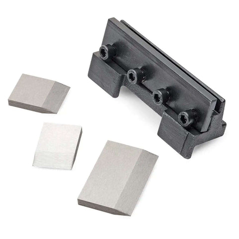 4 Inch Vise Mount Press Brake Bender Attachment for Sheet Metal Cross Slide, 90 Degree Bends, metal components and hardware