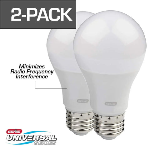 Go-To 4000K White LED Garage Door Opener Bulbs, 2 Pack, Universal Fit For Any Standard Socket, Vibration And Shatter Resistant