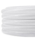 Clear Braided PVC Tubing 5/8 Inch ID By 50 Feet Built To Last Heavy Duty Reinforced Vinyl Hose For High Pressure Use Non Toxic BPA Free Flexible Durable Tubing For DIY Lab And Industrial Projects