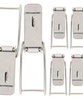 Stainless Steel Toggle Clamp With Extended Hook For Toolboxes And Barrels Heavy Duty Spring Duckbill Latch Set 6 Pack Tough As Nails