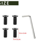 Hex Wrench Set For Electric Scooters And Skateboards With M5 Thread Front Fork Bolts And 10mm Length Handlebar Screws Replacement Hardware