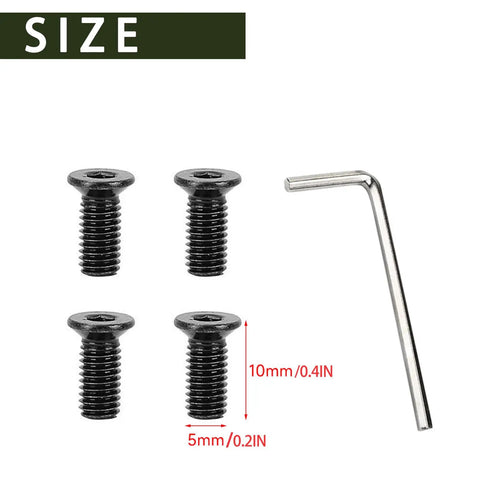 Hex Wrench Set For Electric Scooters And Skateboards With M5 Thread Front Fork Bolts And 10mm Length Handlebar Screws Replacement Hardware
