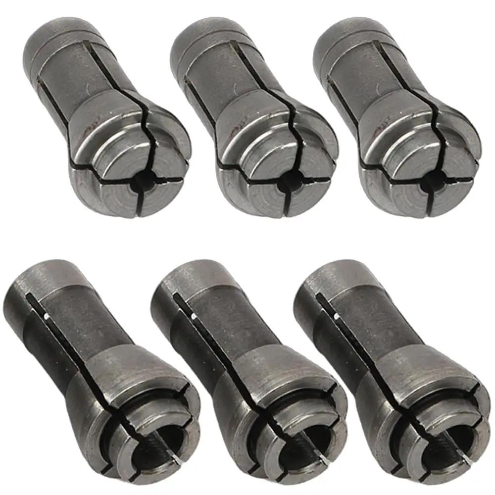 Six Pack Die Grinder Collets Set With 1/4 Inch