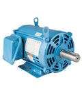 Beefy 1.5 HP 3 Phase Open Drip Proof Air Compressor Motor 1800 RPM 145T Frame 230 to 460V Heavy Duty Industrial Grade ODP Motor for Reliable Compressors, blue