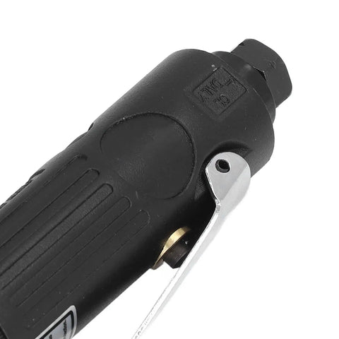 Real Deal Straight Air Die Grinder Pneumatic Tool Featuring Knockout 25000Rpm Speed showing trigger control and textured grip.
