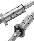 Custom Fit C5 DFU1605 Ball Screw End Machined Double Nut for CNC Parts And 3D Printer Precision Linear Motion Rail Support Up To 2000mm Length, showcasing double nut design.