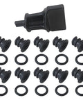 HaeKap Upgraded Complete Car Oil Drain Plug Kit With Tool For VW Audi TSI Engines 10 Plugs Plus Leak Proof O Ring Seal, black