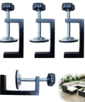 3 Inch Adjustable Patio Furniture Clips For Outdoor Rattan And Wicker Sets, Sectional Couch Connectors shown with sofa clamp fasteners