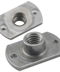 15 Pack Heavy Duty M6 T Shaped Weld Nuts For Furniture Frame Assembly Industrial Grade Rust Proof Steel Positioning Fasteners Built Tough For Dead Simple Load Bearing Joints Solid Grip Hardware Kit, showing metal t-nuts.
