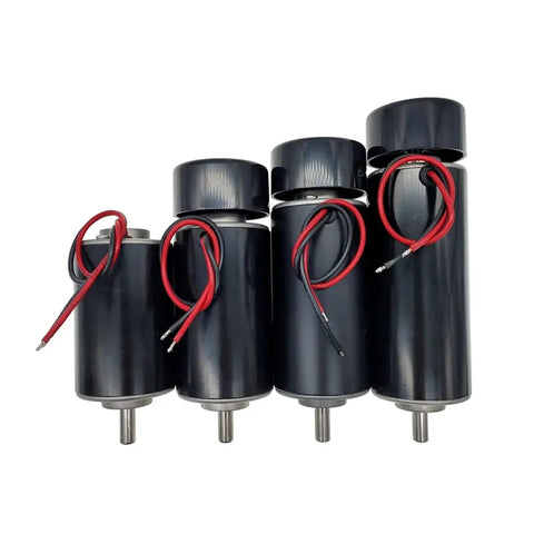 Heavy Duty Cnc Engraving Spindle Motor 300W 48V Dc Brush Air Cool 12000 Rpm Precision Milling Router Tool in black with wires.
