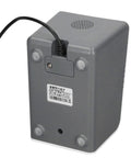 Bottom view of gray Desktop Barcode Scanner With Fast Identification White USB Wired QR Code Reader For Retail Payments