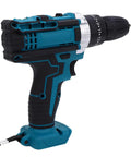21V Brushless Cordless Drill Driver Featuring Variable Speed And 10mm Chuck Capacity, side view showing sturdy grip and design.