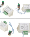 Four views of a 0-10V DC Generator Potentiometer Module For PLC And MCU Interface, showing front, side, and connectivity details.