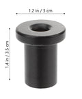 Heavy Duty Barn Door Track Spacers Set Of 5 Beefy Wall Mount Supports For Sliding Barn Doors Strong Connectors To Secure Tracks To Walls Great For Garage And Basement Installations DIY Friendly No Fuss, single spacer close-up