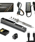TS101 Soldering Pen Upgraded From TS100 Dual Power 65W DC And 45W PD Smart Mini Portable Soldering Iron Station Kit, components included