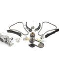 Heavy Duty Timing Chain Kit With Oil Pump And Solenoid For Chrysler Challenger Charger 3.6L V6 DOHC Engine High Performance Alloy Build Long Lasting Service Life Perfect Fix For Worn Parts. timing kit parts laid out
