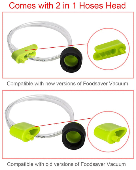 Universal Vacuum Sealer Accessory Hose For FA2000 FM2000 FM2100 And Compatible Models, No Adapter Needed, Works With Zipper Bags, Containers, Canisters, Wine Stoppers, Jar Sealers, And Quick Marinator, Includes Silicone Pad For Tight Jar Air Removal