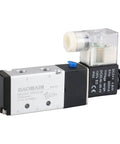 Front view of Pneumatic Solenoid Valve 4V210-06 DC24V Five Way Two Position Internally Piloted Acting Type Threaded 1/8 Inch Port