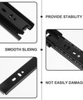 Heavy Duty Drawer Slides 2 Pack Stainless Steel Ball Bearing Sliding Rails For Kitchen Cabinets Smooth Quiet Operation