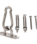 Heavy Duty Stainless Steel Ceiling Hooks Set For Swing Suspension And Hammock Chairs U type fixing hooks with bolts and screws