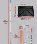 Adjustable Paint Roller Frame With Extension Pole Kit For Walls And Ceilings, Extra Wide Non Shedding Medium Nap Rollers, Heavy Duty Painter Gear Delivering Smooth As Butter Coverage For Fast Weekend Projects, includes pole, tray, and roller.
