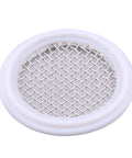 DERNORD 1.5-inch PTFE sanitary gasket with stainless steel screen for Tri-Clamp Clover, 10-mesh