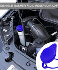 Engine bay showing Ford Focus Windshield Washer Fluid Reservoir Cap Replacement for 2012 2018 wiper fluid tank cover KT1Z17632A