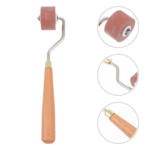Professional Heavy Duty Rubber Ink Roller For Printmaking And Canvas Painting Smooth Glide Surface for easy application.