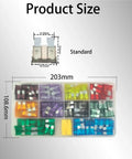 Must Have 120Pcs Fuse Assortment Kit With Standard Blade Fuses Colorful Automotive Fuses For Cars Trucks And SUVs Easy Replacement Size Guide