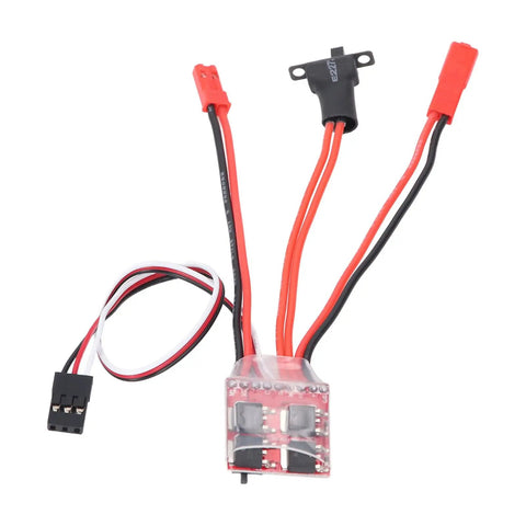 Beefy 30A Brushed Electronic Speed Controller With Brake Dual Way For 130 180 260 Motors Fits 1 16 1 18 1 24 Scale RC Cars Boats Planes