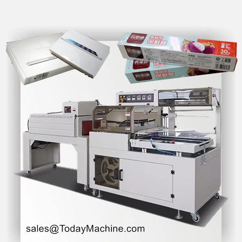 Heavy Duty Semi Automatic Shrink Wrapping Machine For Bottle Label Sleeve Sealing, commercial plastic packaging equipment.