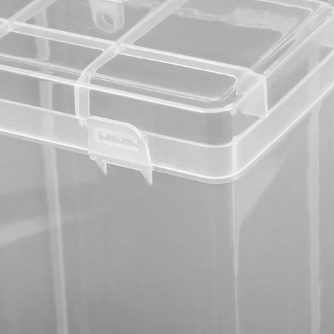 Close-up of a clear lid on a Durable Outdoor Waterproof Electrical Outlet Cover For Universal Charging Stations and Cord Storage Box.