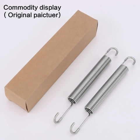 Heavy Duty Recliner Replacement Tension Spring Solid Stainless Steel Couch Sofa Chair Mechanism Hardware 6 1/4 Inch Long Neck Hook Design 2 Pack
