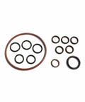 Pro Grade FKM O Ring Kit For 1994.5 To 2003 Ford Powerstroke 7.3 HPOP Includes Backplate O Ring Oil Line Fittings O Rings Inner Fitting O Rings And IPR O Rings
