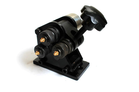 Manual Ring Roller PR3 Planetary Bender With 3 Rollers And 2 Driven Rollers Heavy Duty Metal Bending Tool For Fabrication Handles Up To 3/16 X 1 In And 1/4 In Round Stock Creates Rings From 3 In Diameter To Larger Fine Top Roll Adjustment