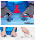 Installation guide for Super Slick Low Drama Auto Closing Toilet Seat With Silent Drop Lid and Transparent Fish Motif, featuring quick disassembly.