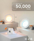 Dope 4 Inch LED Recessed Lights Kit Dimmable With Adjustable CCT 2700K To 5000K, Retrofit Can Lighting With Baffle Trim