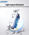 Tamper Resistant 15 Amp 125V White Electrical Wall Outlet Receptacle Pack Of 20 UL Listed Kid Proof Safety For Home Easy Plug And Unplug