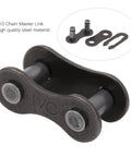 Heavy Duty 10 Pack 410 Chain Master Links For Motorcycle Atv Dirt Bike Built Tough With Precision Steel Clips And Rivets Swapping Is A Breeze. Close-up of steel master link and clips.