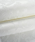 Vintage Cream White Victorian Damask Wallpaper Roll Featuring Rich Embossed Non Woven Texture for Bedroom Living Room Decor close-up