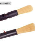 Dual End Coffee Cleaning Brush For Espresso Machines And Home Barista Gear Pro Grade Soft Grinder Brush And Dusting Brush