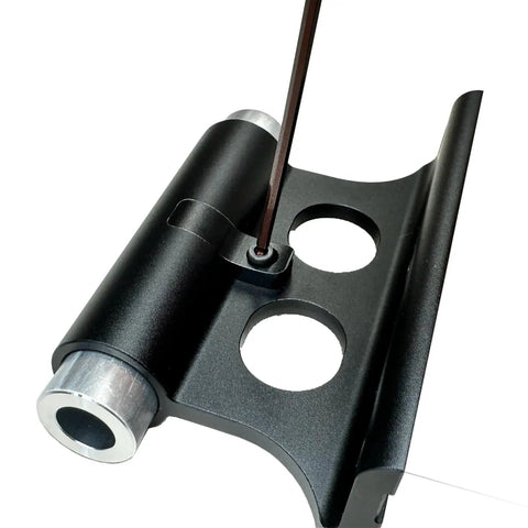 Dope Bike Fork Mount Block for Truck Bed Racks and Van Floors, L Track Ready, 4-In-1 Thru Axle Adapter Kit Fits 9x100mm, 12x100mm, 15x100mm and 15x110mm, Easy Install and Solid Secure Hold black aluminum fork mount with thru axle sleeve